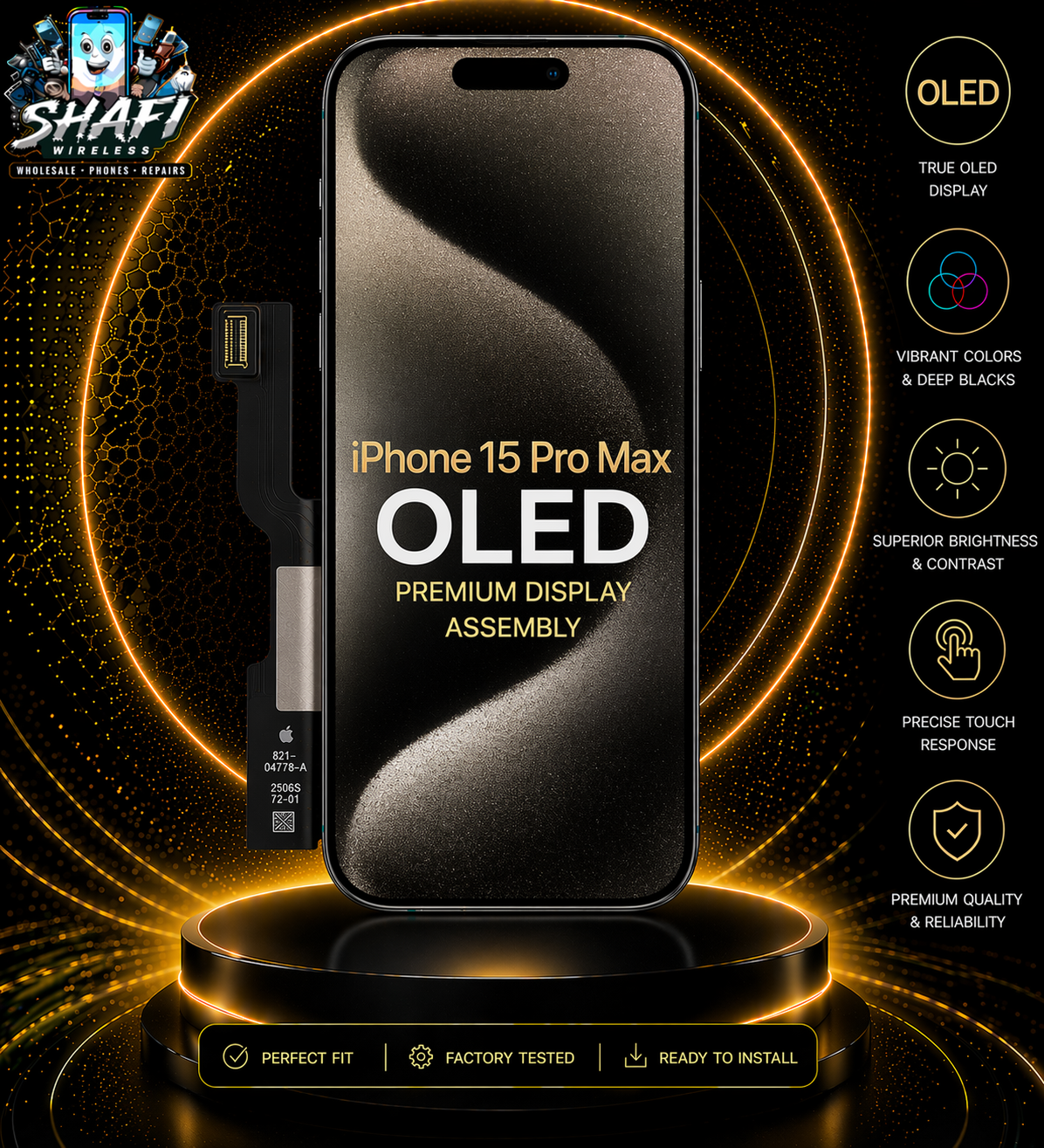 iPhone 15 Pro max LCD Assembly (OLED)